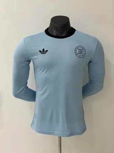2025/2026 Player Version Long Sleeve Germany 125th Anniversary Edition Blue Football Shirt AAA fan-grade