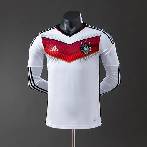 قميص كرة قدم ألمانيا المنزلي للنسخة القديمة 2014 بأكمام طويلة نسخة اللاعب — view 1