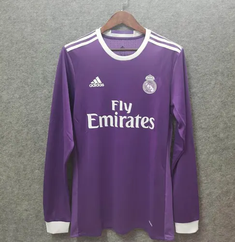 2016/2017 Retro Long Sleeve Real Madrid Away — view 1