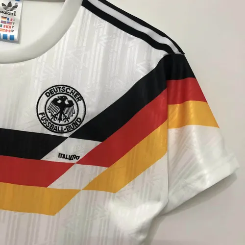 1990 Retro Soccer Jersey Germany Home — view 6