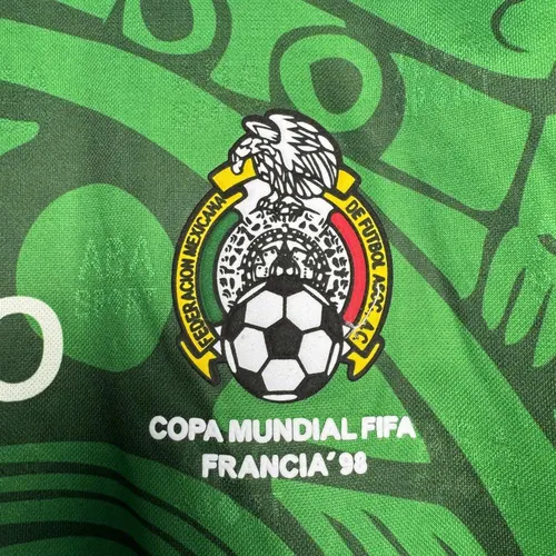 Camiseta de fútbol local retro de México 1998 Calidad Tailandesa — view 7