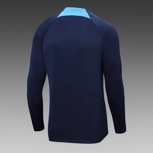 2022/2023 Barcelona Half-Pull Training Suit Dark Blue Jersey Set — view 4