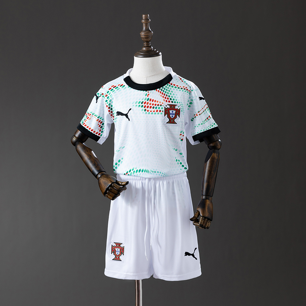 2025 Portugal Away Football Shirt AAA fan-grade Kids Size