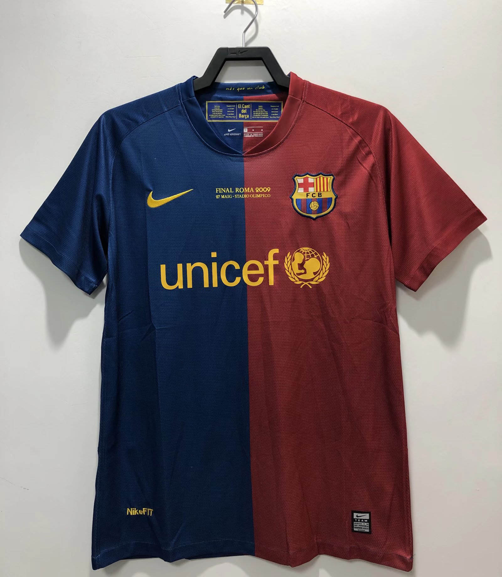 2008/2009 Retro Barcelona Fußballtrikot Heim Champions League Thai-Qualität
