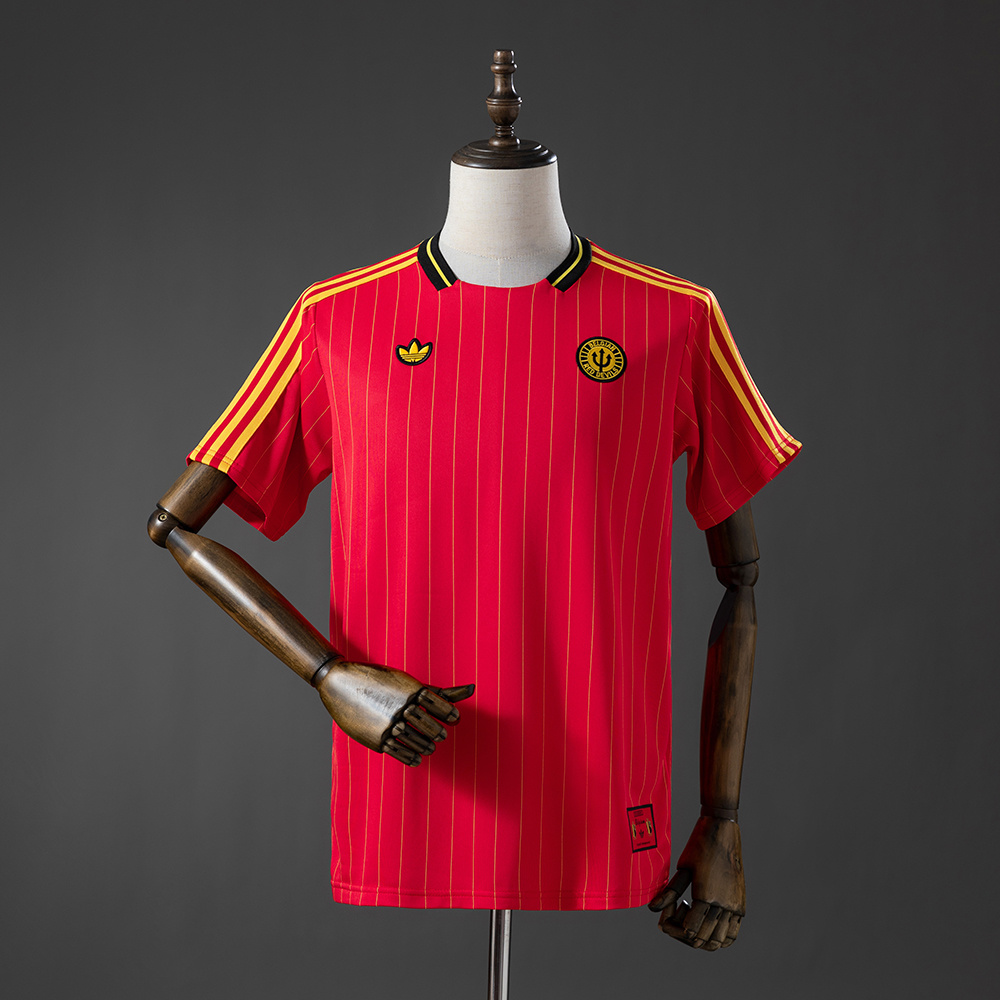 2026 Belgium 테라스 아이콘 티셔츠 레드