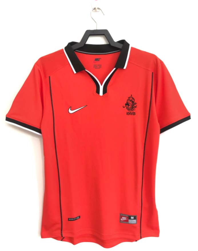 1998 Retro Países Bajos Camiseta de Fútbol Local Calidad Tailandesa