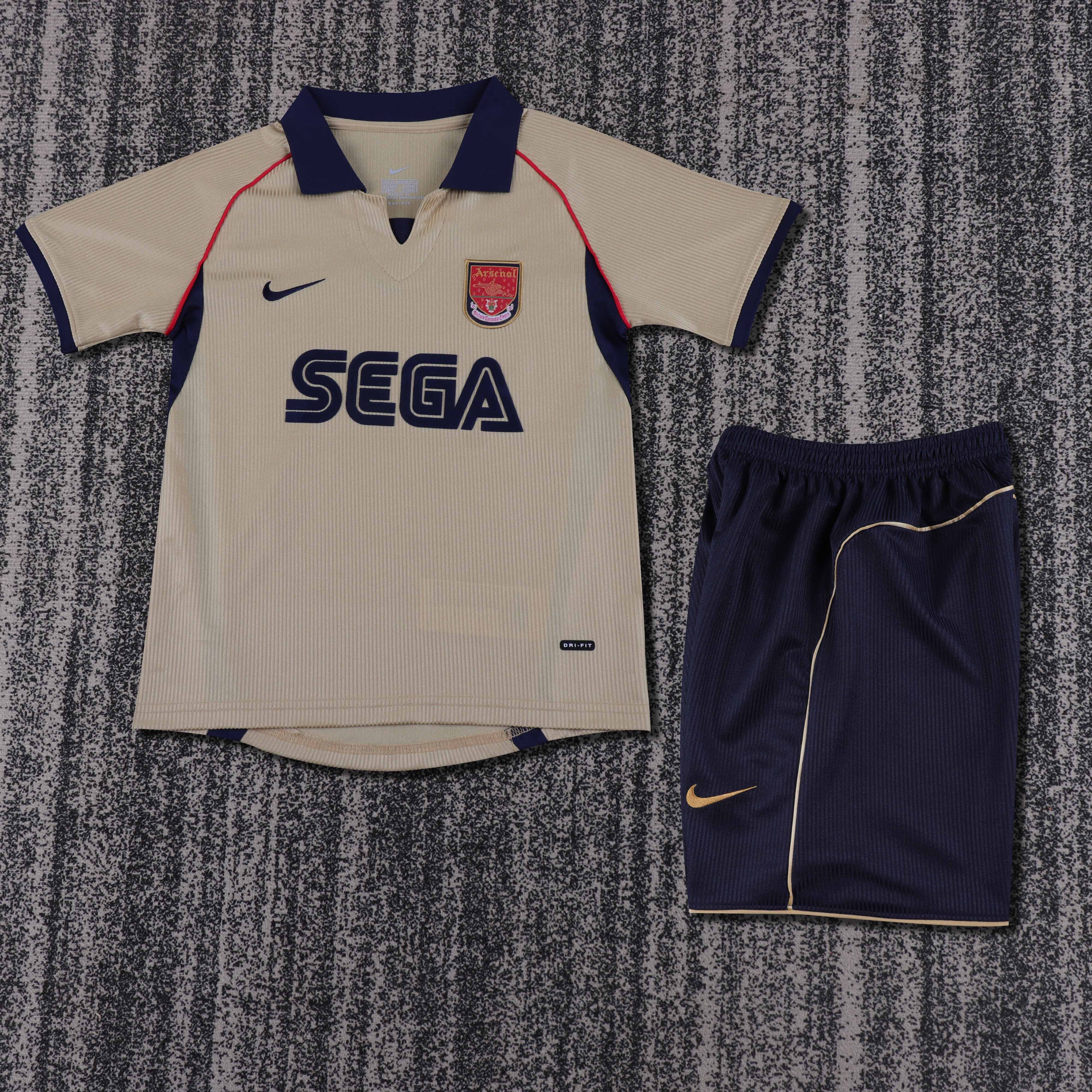 2001-2002 Retro Arsenal Away Football Shirt AAA fan-grade Kids Size