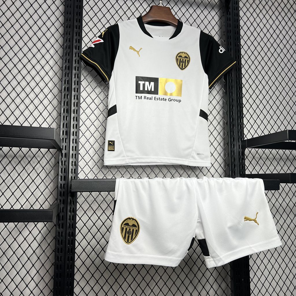 2024/2025 Valencia Home Football Jersey fan-grade Kids Size