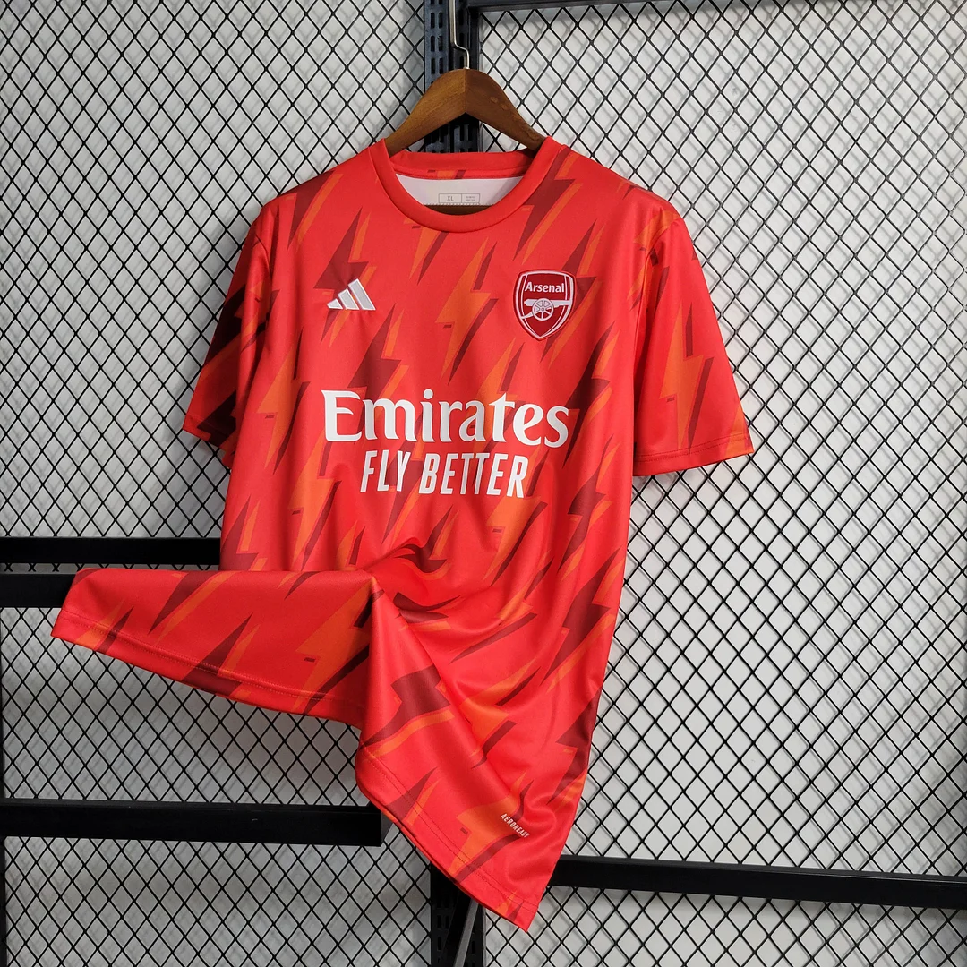 2023/2024 Arsenal トレーニングウェア レッド サッカージャージ — view 3