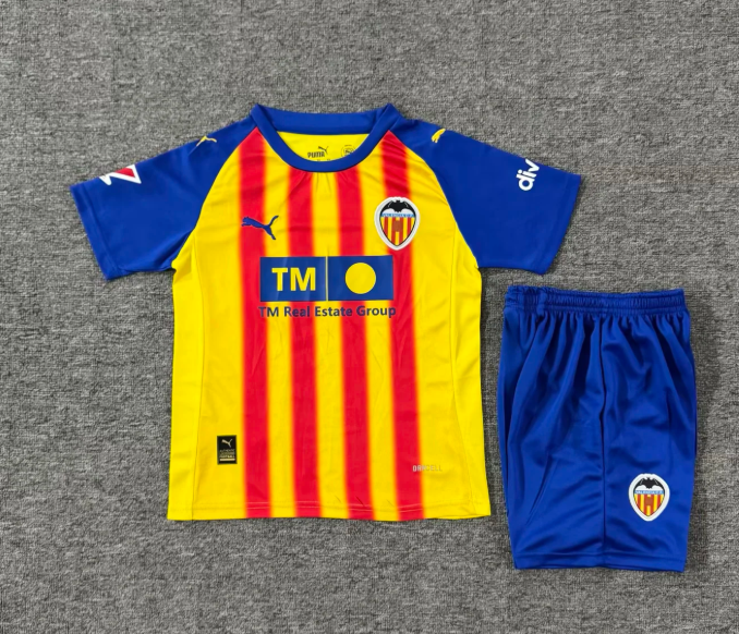 2025/2026 Valencia Third Away Football Jersey fan-grade Kids Size