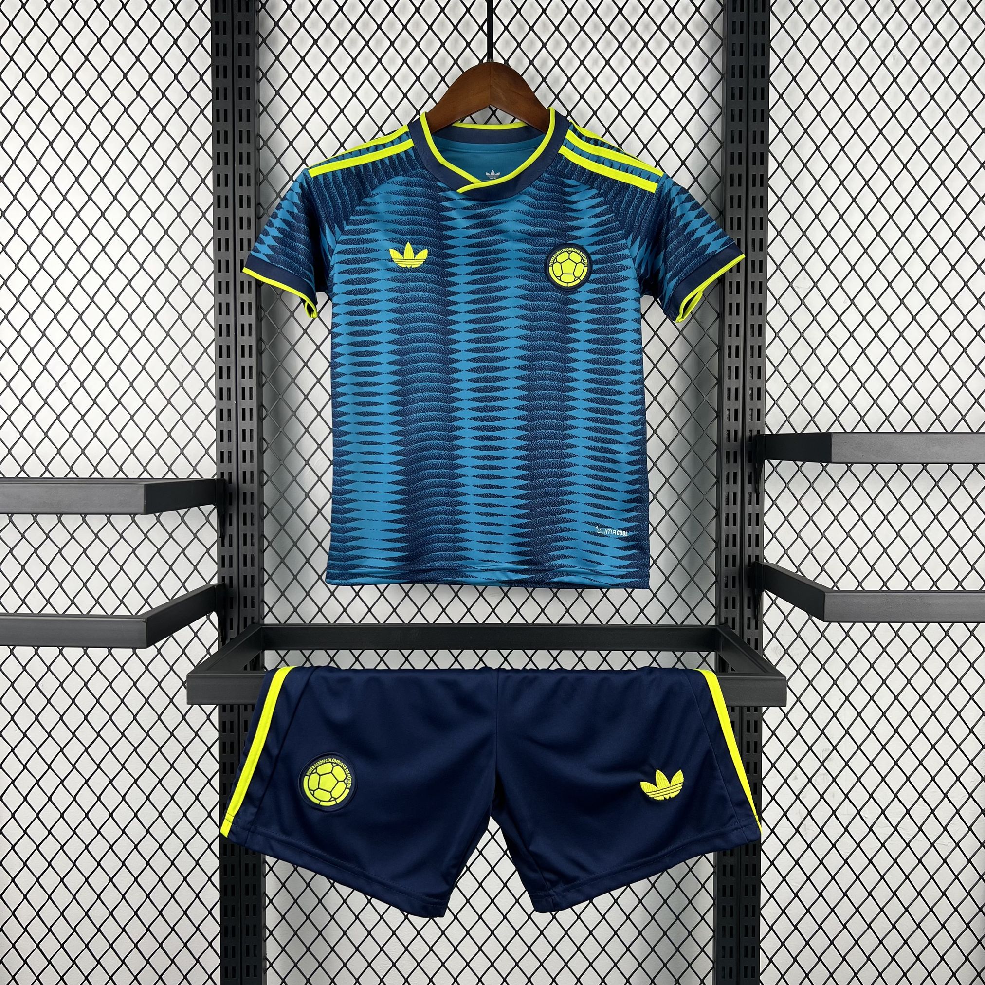 Camiseta de visitante de Colombia 2026, talla infantil, grado fan AAA
