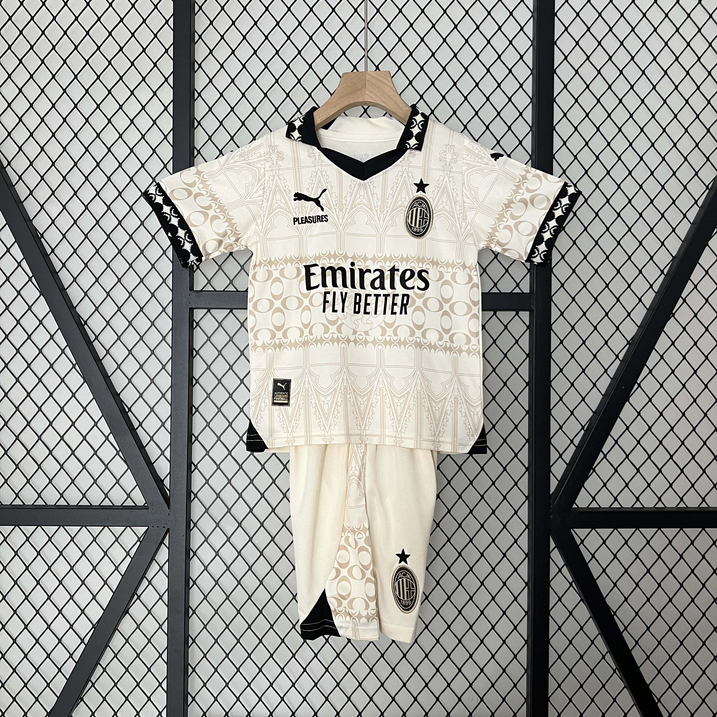2023/2024 AC Milan Joint Edition Football Shirt AAA fan-grade Kids Size