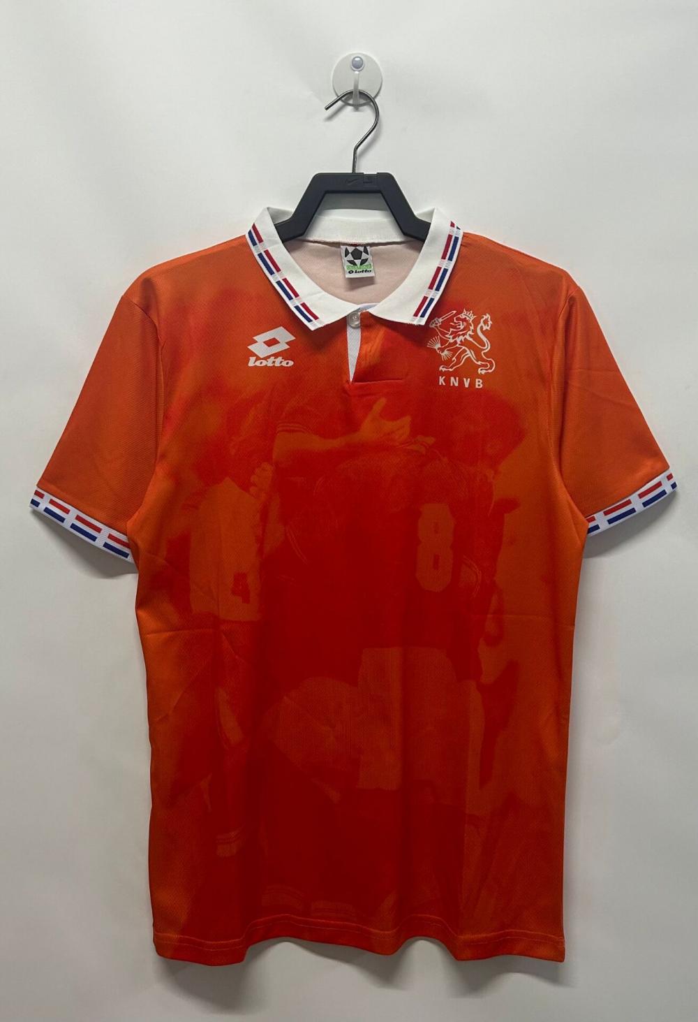 Camiseta Retro Países Bajos Local 1996 Calidad Tailandesa