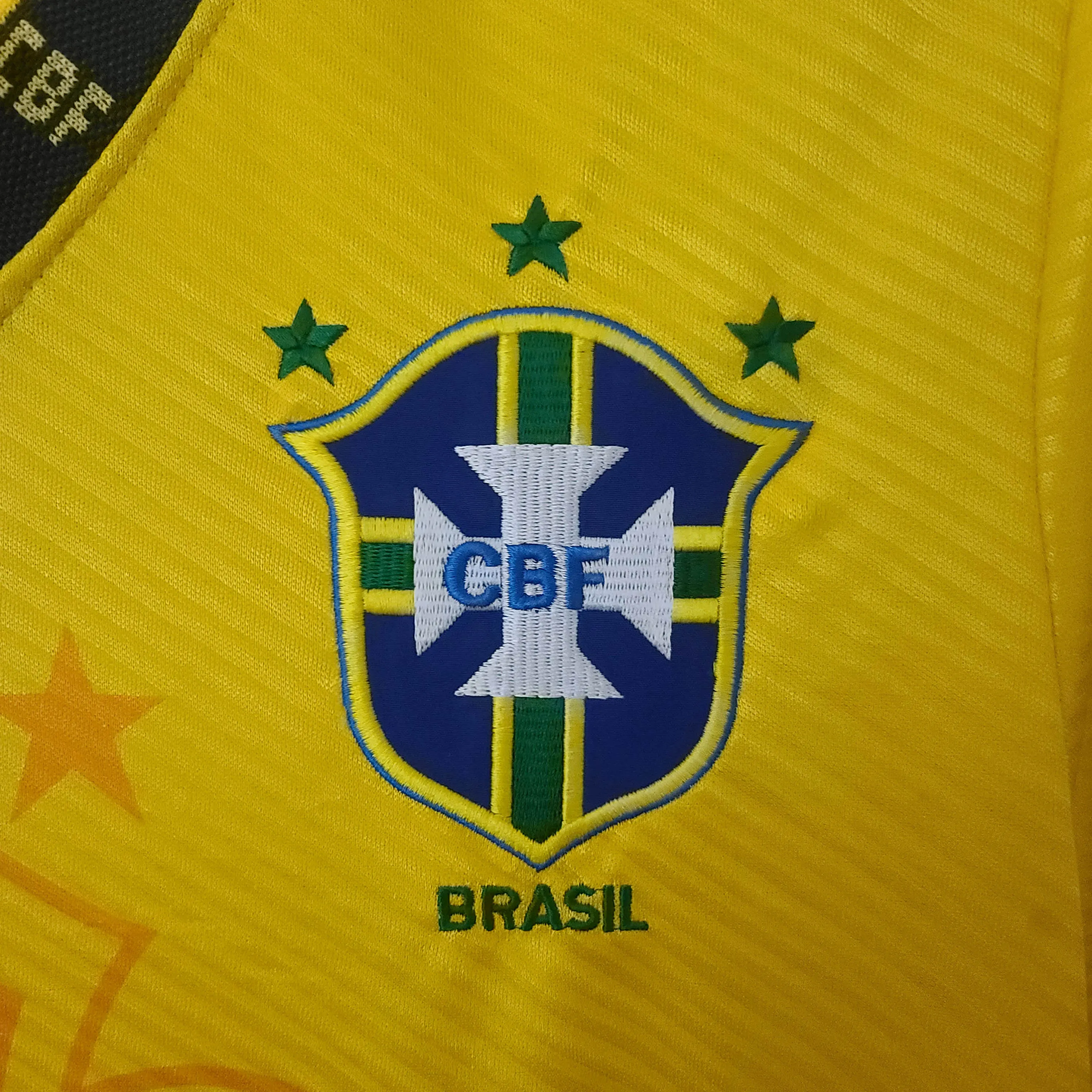 1994 Retro Brazil Home Soccer Jersey — view 5