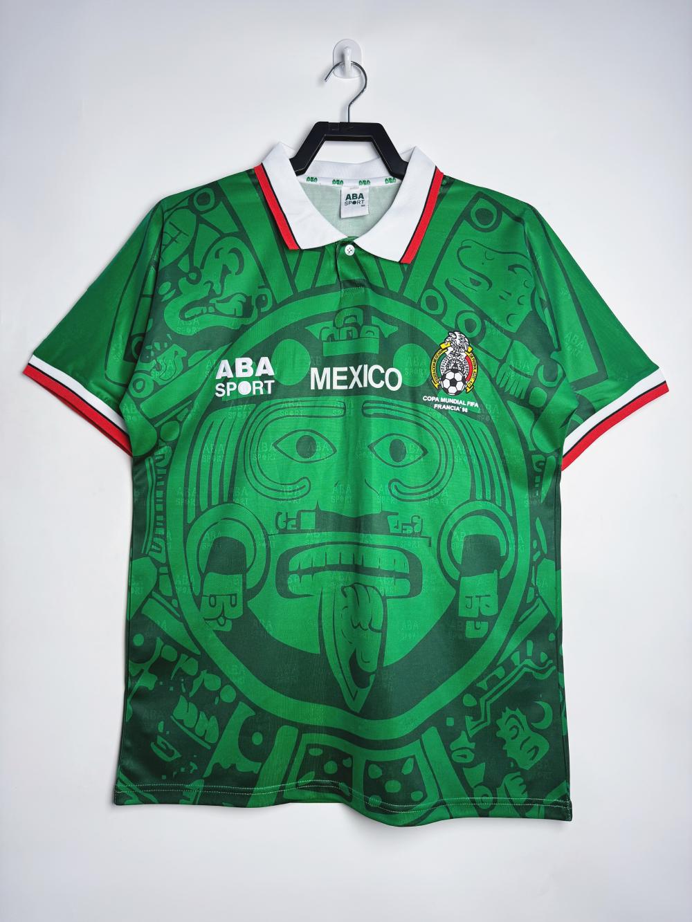 1998 Retro Mexico Home Soccer Jersey AAA fan-grade