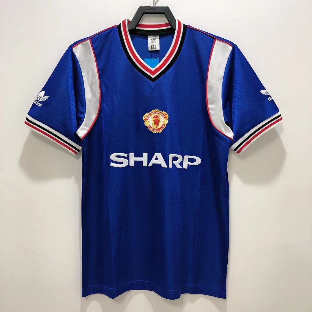 1985 Retro Manchester United Away Football Shirt AAA fan-grade