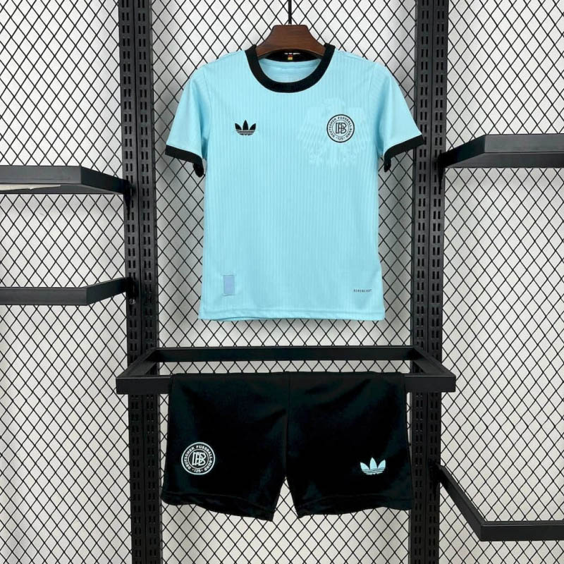 Maillot de football gardien bleu clair édition 125e anniversaire Allemagne 2025 AAA qualité fan Taille enfant