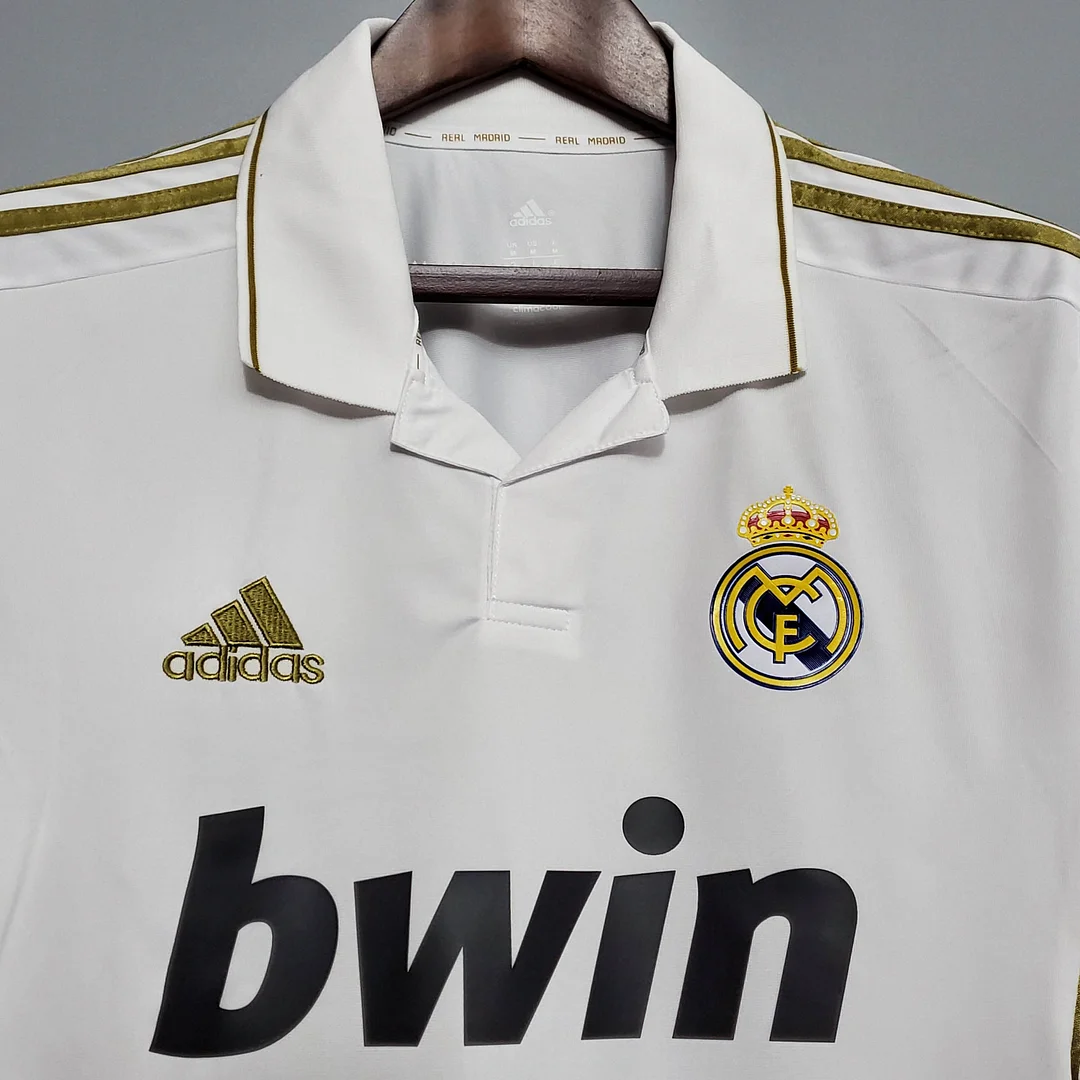 2011/2012 Retro Long Sleeve Real Madrid Home — view 3