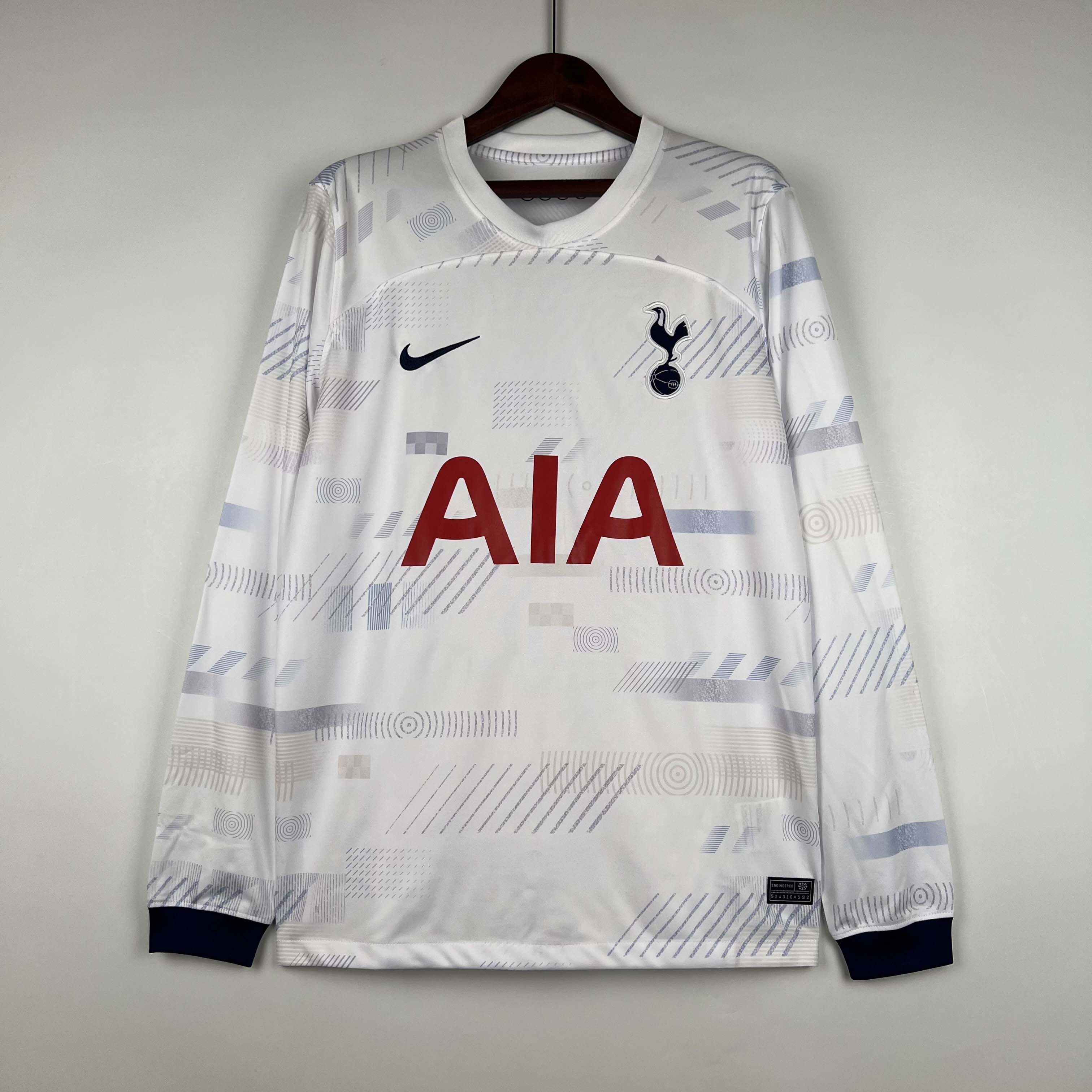 Maillot de football domicile Tottenham manches longues 2023/2024 qualité thaï