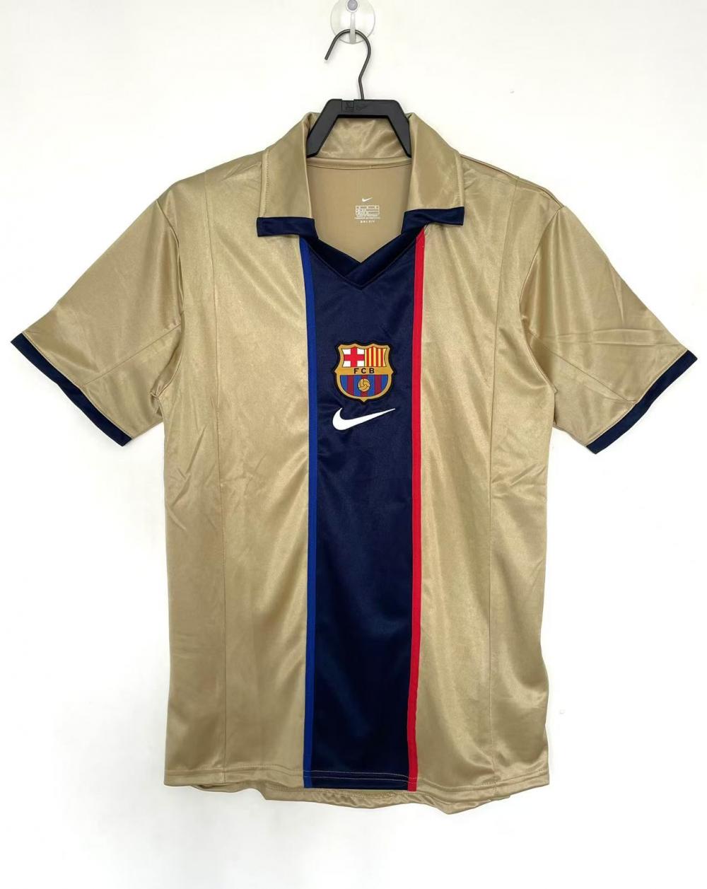 2001/2002 Retro Barcelona Auswärts Fußballtrikot Thai-Qualität