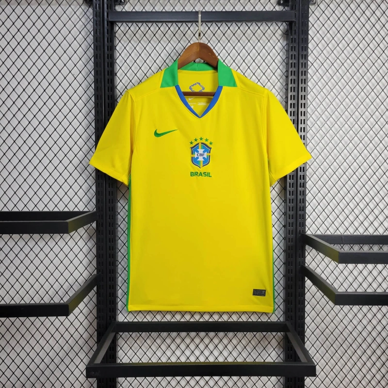 2025 Brazil Home Football Shirt AAA fan-grade