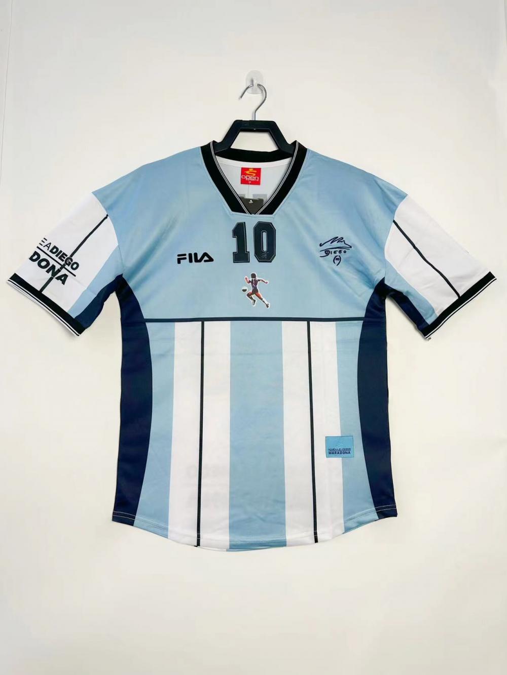 2001 Retro Argentina National Team Maradona Commemorative Jersey AAA fan-grade