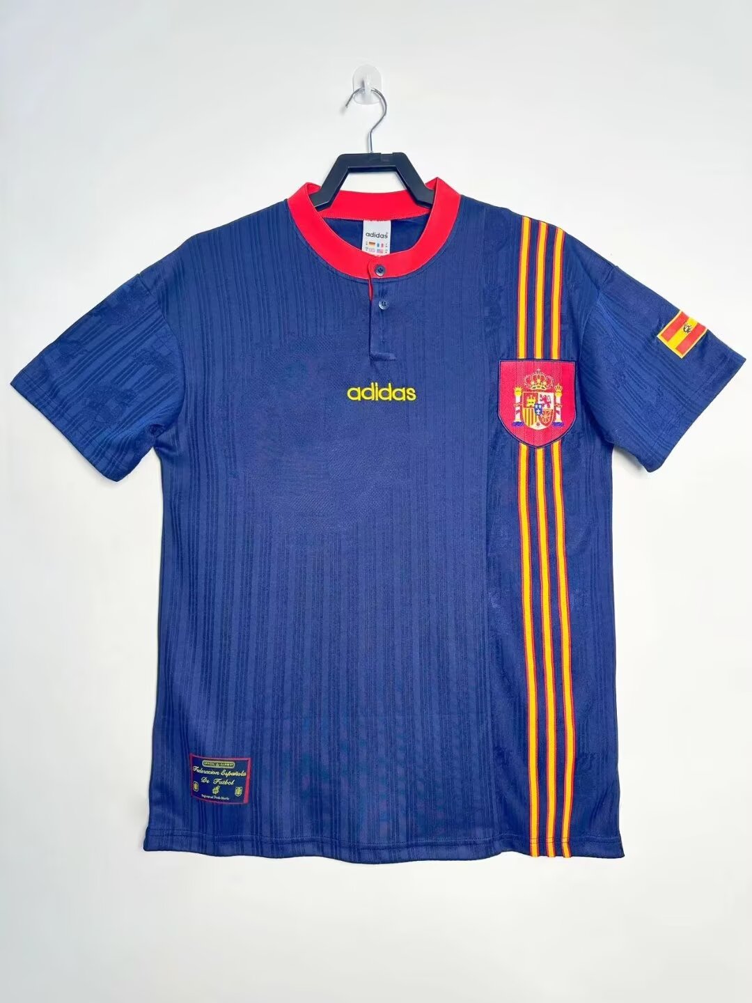 1996 Retro Spanien Auswärts-Fußballtrikot Thai-Qualität