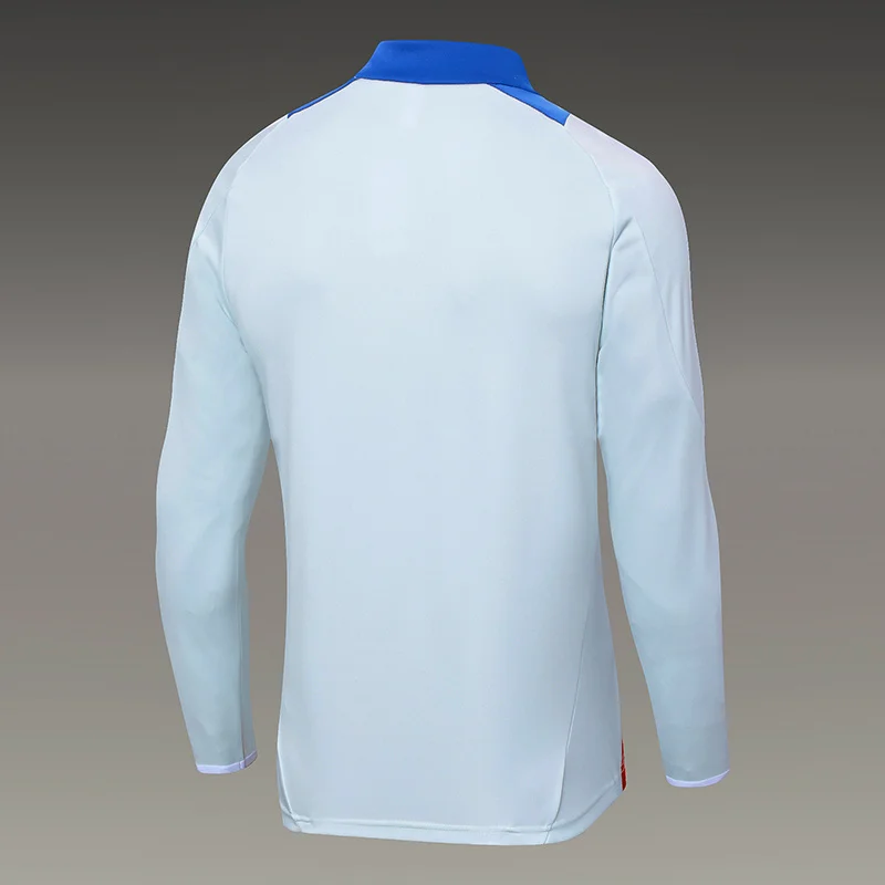 2024-2025 西班牙半拉训练服淡蓝色足球球衣套装 — view 4
