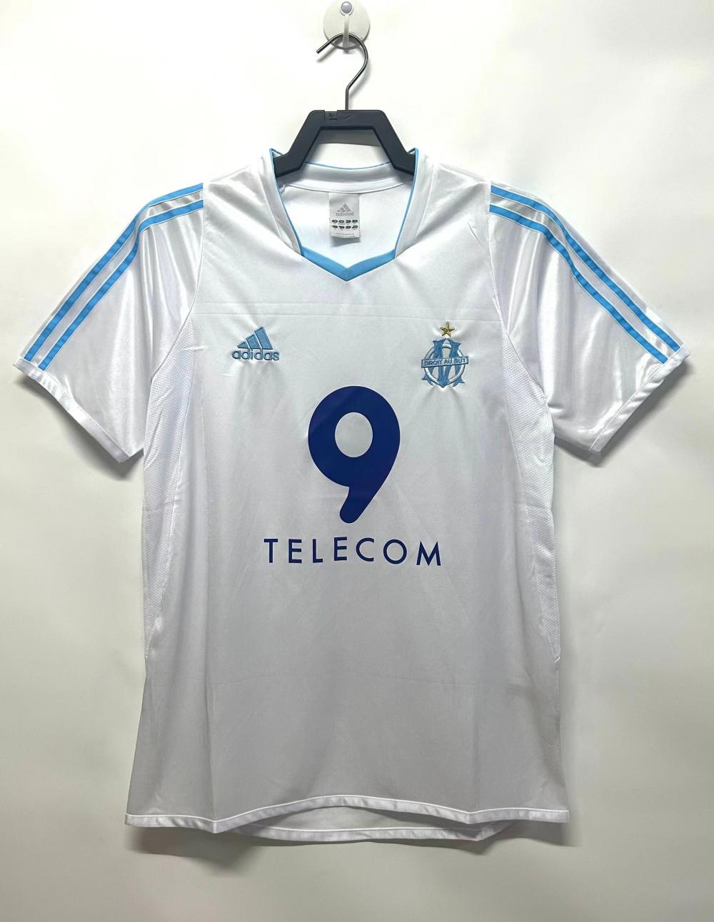 2002-2003 레트로 올랭피크 드 마르세유 홈 축구 저지 태국 퀄리티