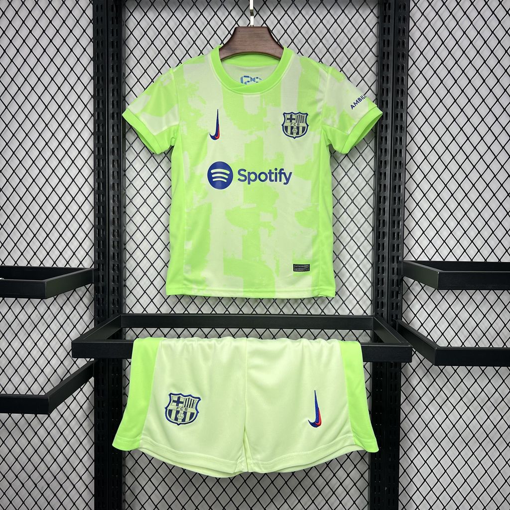 2024/2025 Barcelona Third Away Football Shirt AAA fan-grade Kids Size