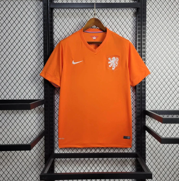 2014 Retro Países Bajos Selección Nacional Local Camiseta de Fútbol AAA calidad aficionado