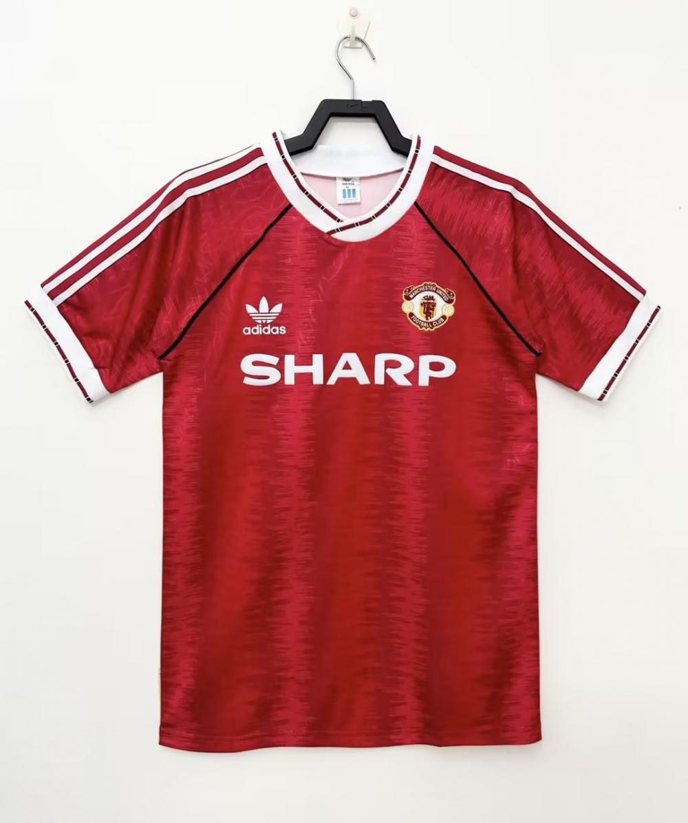 1990-1992 Retro Manchester United Home Football Shirt AAA fan-grade
