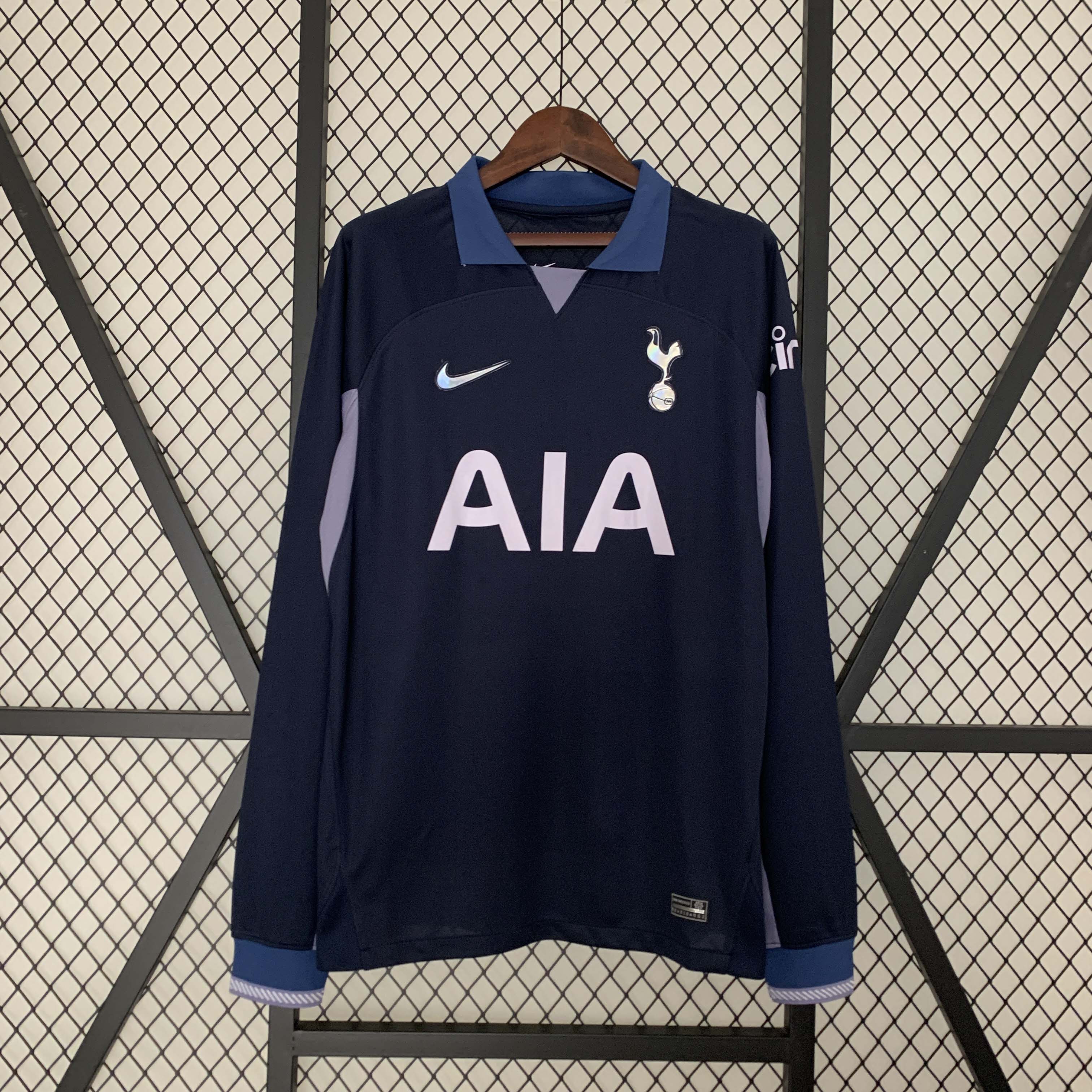 Maillot de football extérieur Tottenham manches longues 2023/2024 qualité thaï
