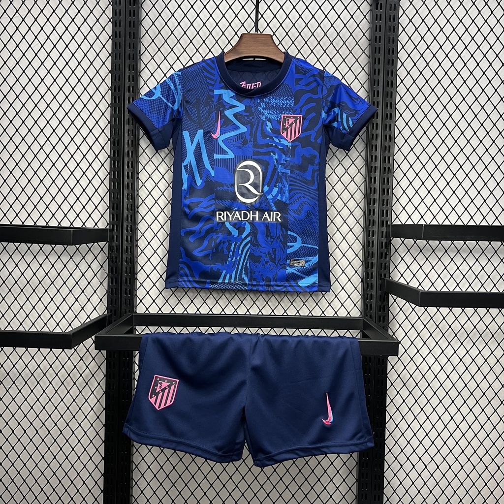2024/2025 Atletico Madrid Third Away Soccer Jersey AAA fan-grade Kids Size