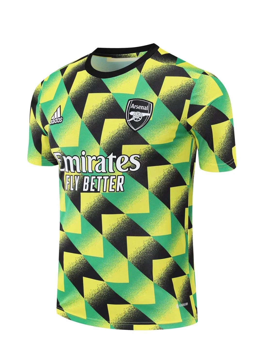 2022/2023 Arsenal Fußballtrikot Trainingskleidung Gelb Schwarz Grün — view 3