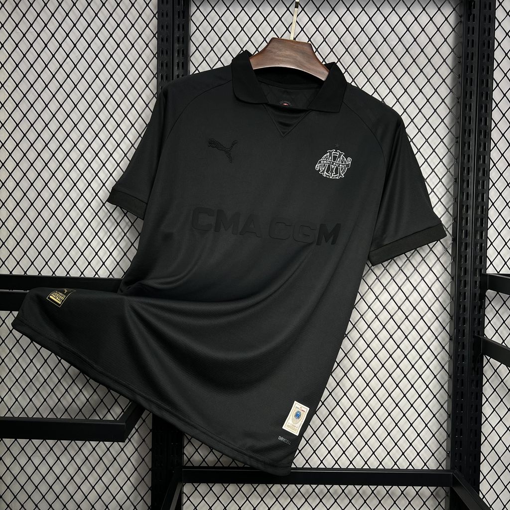 2024/2025 Olympique de Marseille 125th Anniversary Black Jersey AAA fan-grade