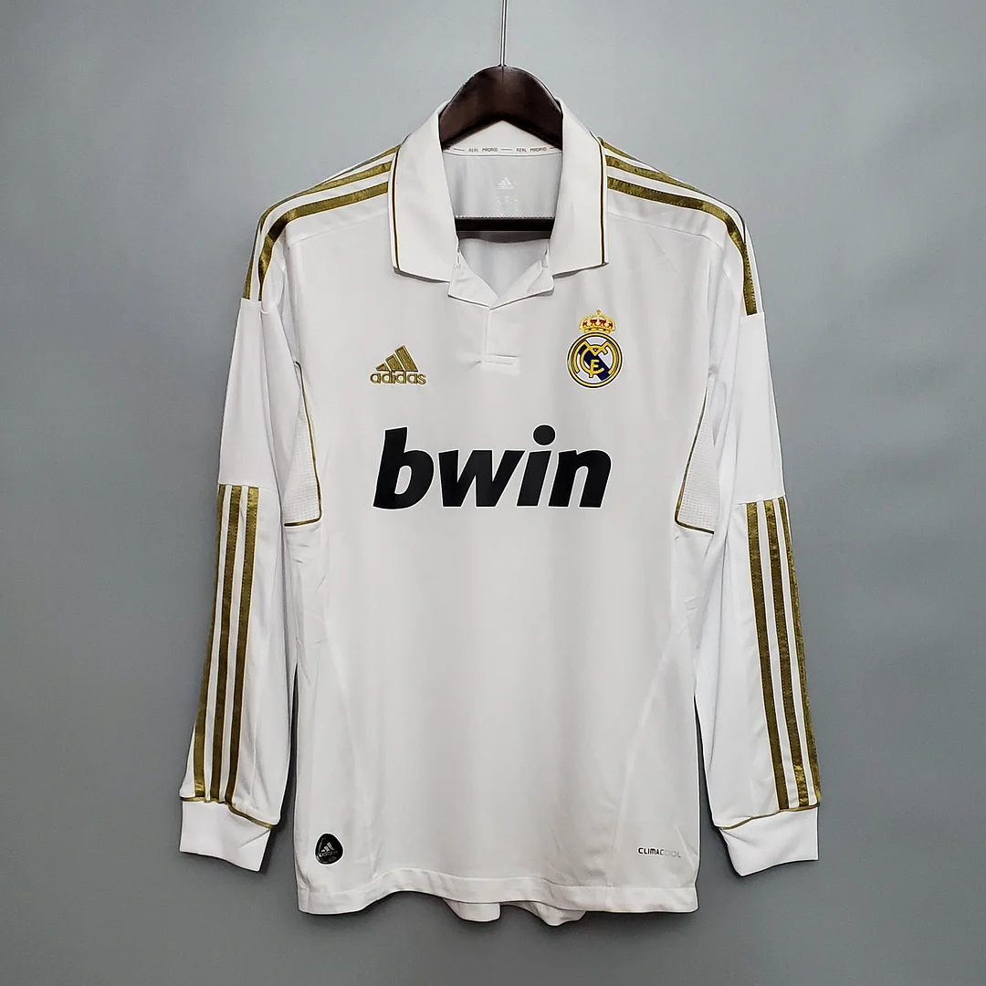 2011/2012 Retro Long Sleeve Real Madrid Home — main view