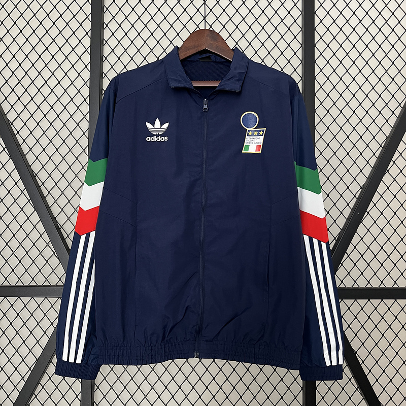 2024 Italy Windbreaker Blue Jersey