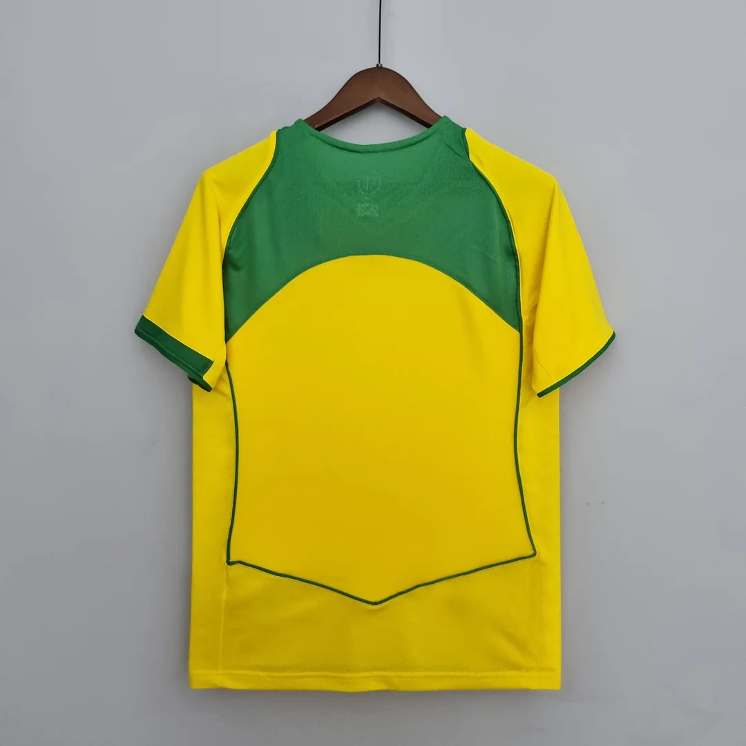 2004 Retro Brazil Soccer Jersey Home — view 2