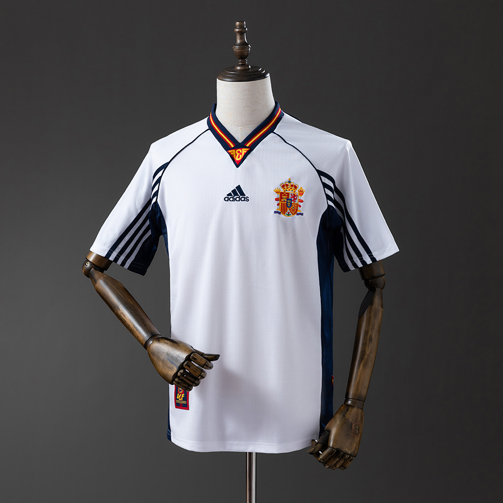 1998 Retro Spanien Auswärtstrikot AAA Fan-Qualität