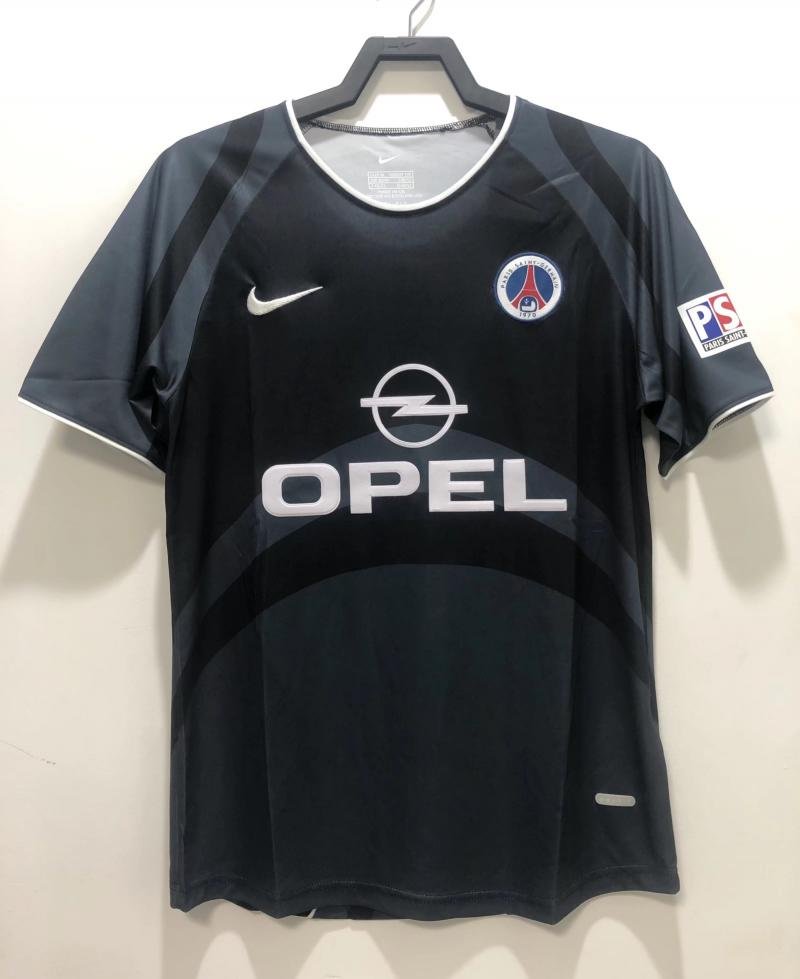 2001/2002 Retro Psg Paris Saint-Germain Tercera Camiseta Visitante Calidad Tailandesa
