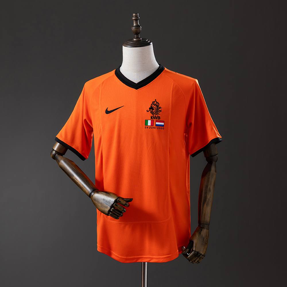 Camiseta Retro Selección Nacional Países Bajos Local 2000 AAA calidad aficionado