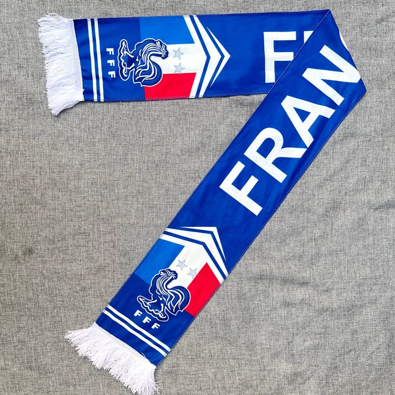 2026 World Cup France Fan Soccer Scarf Blue/White