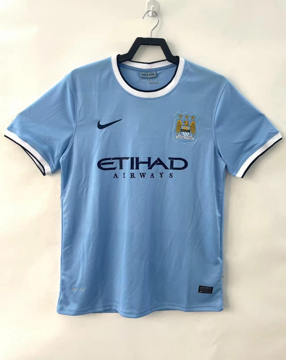 2013-2014 Retro Manchester City Home Football Shirt AAA fan-grade