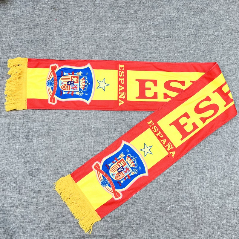 2026 World Cup Spain Fan Soccer Scarf Retro