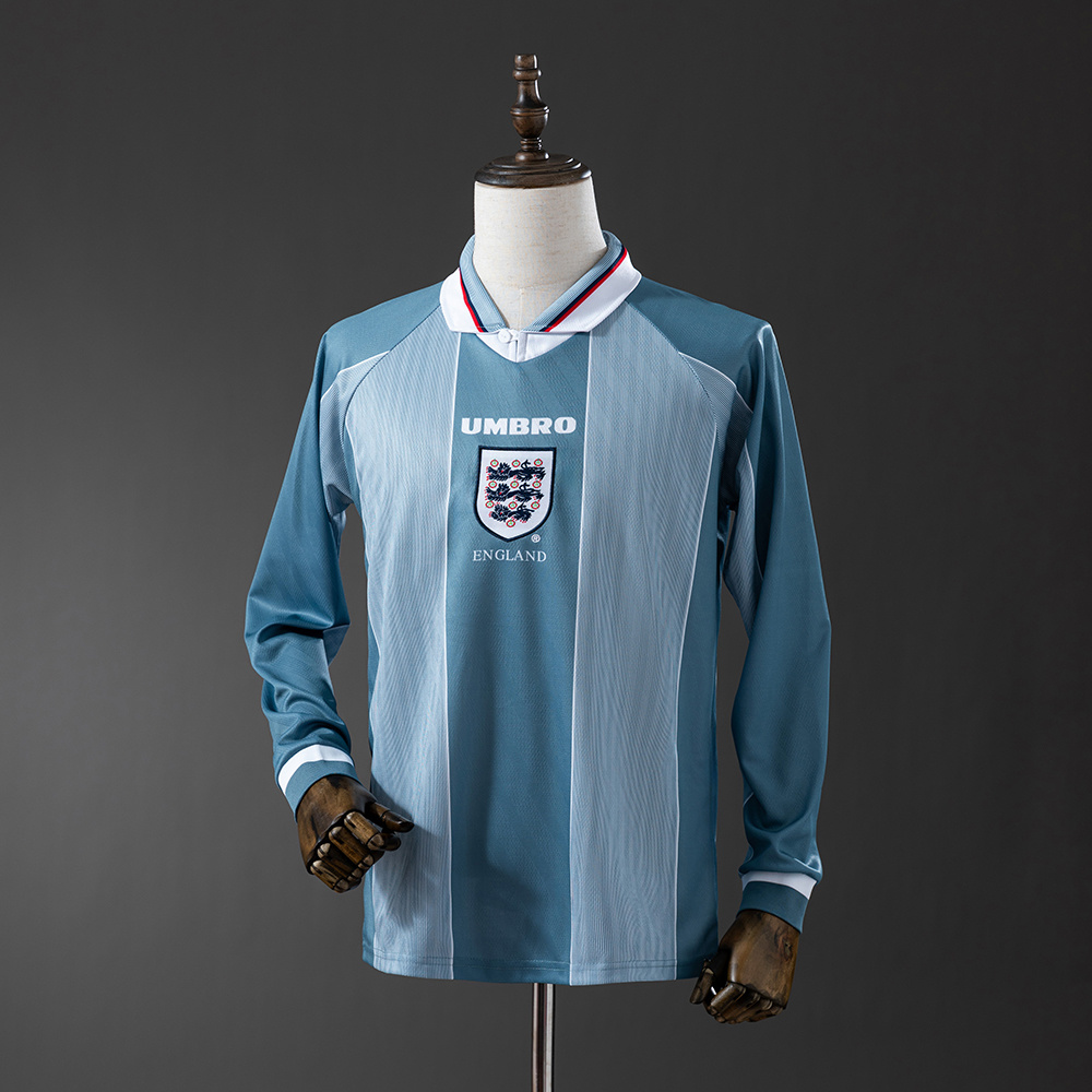 1996 Retro England Away Long Sleeve Jersey AAA fan-grade
