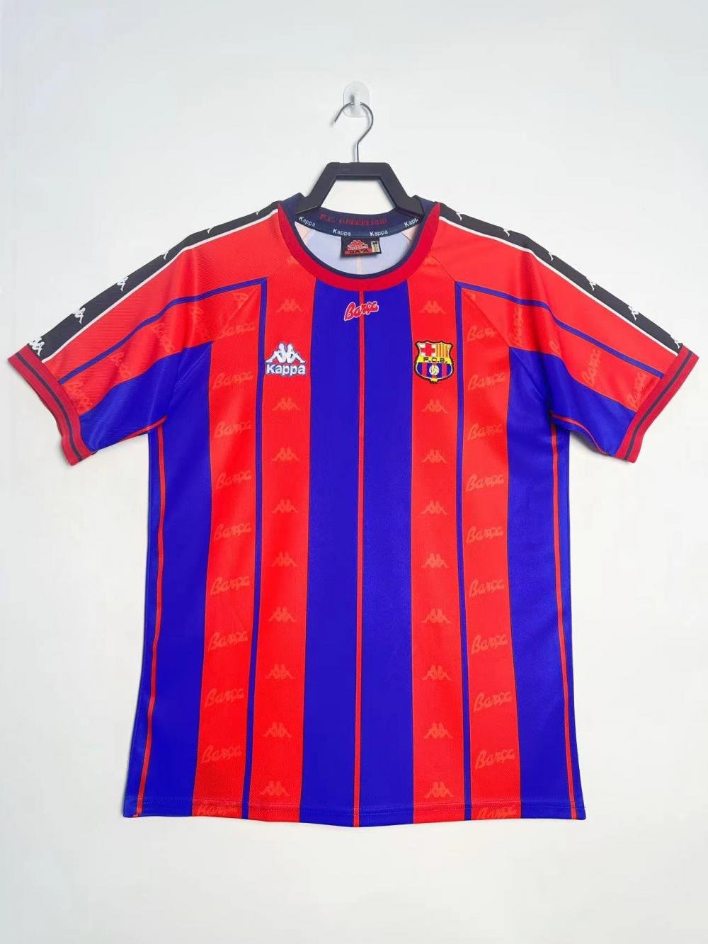 1997/1998 Retro Barcelona Heim Fußballtrikot Thai-Qualität