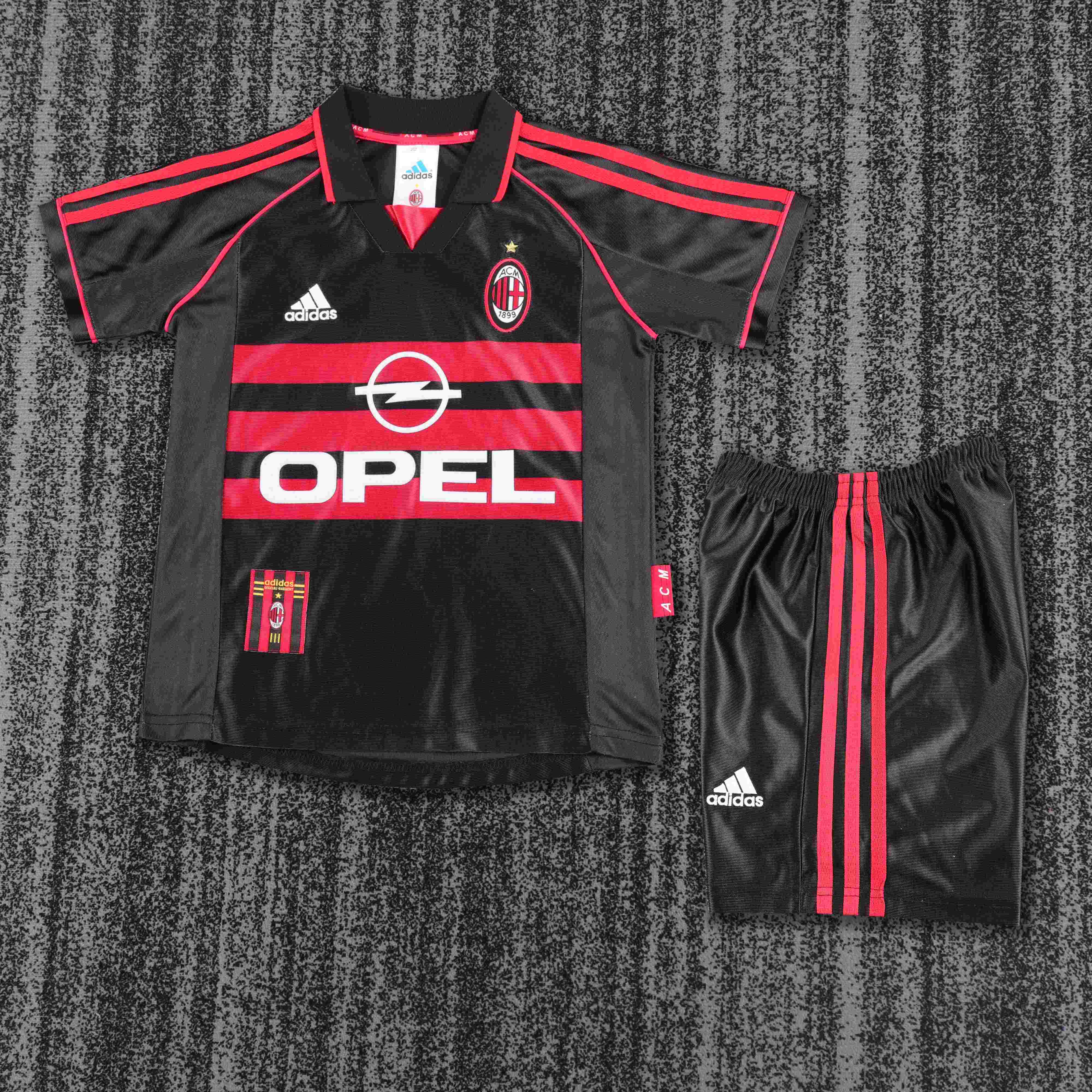 1998-1999 Retro AC Milan Third Away Football Shirt AAA fan-grade Kids Size