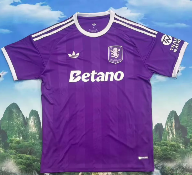 2025/2026 Aston Villa Goalkeeper Purple Football Shirt AAA fan-grade