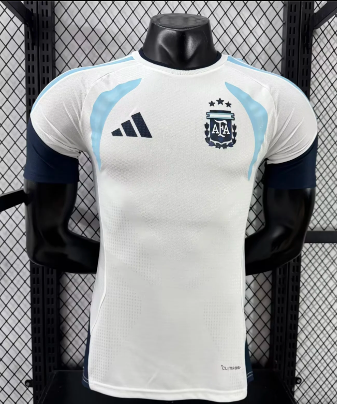 2026 Player Version Argentina Training Suit White Football Shirt AAA fan-grade